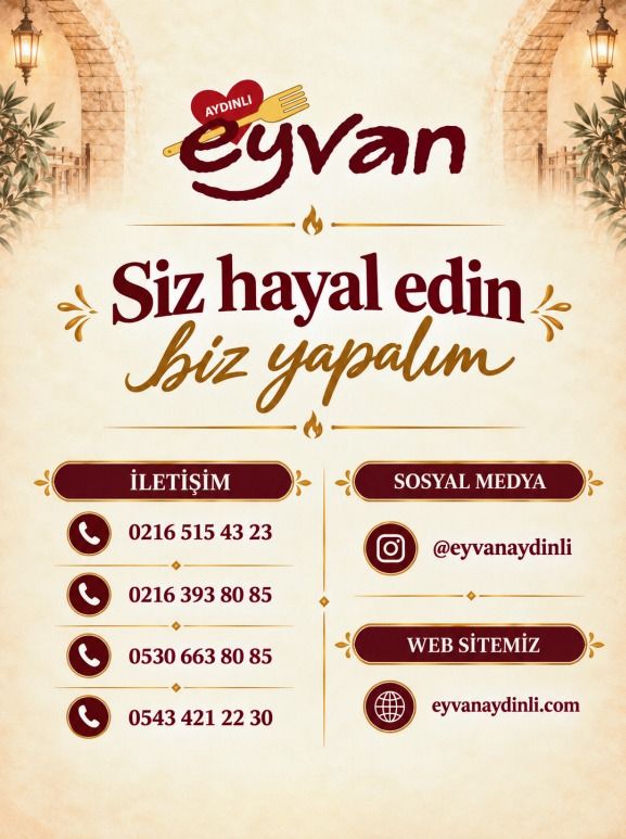 Basılı menünün iletişim sayfası: telefon numaraları, Instagram hesabı ve web sitesi